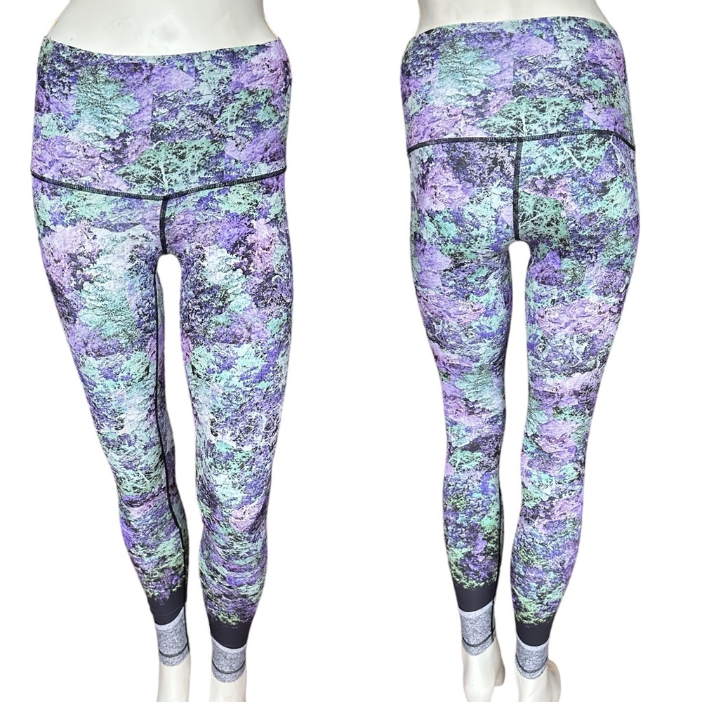 Lululemon Wunder Under Hi-Rise Tight (Nulux 28") Vivid Vision Multi Black Size 2